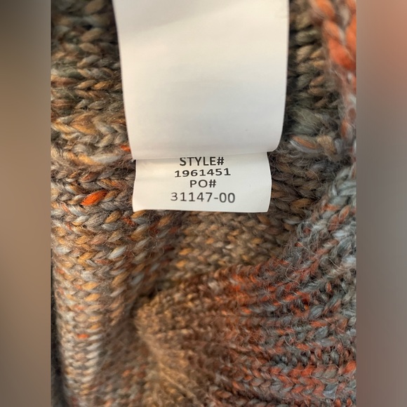 PRANA Women's L Wool Blend Autumn Rein Sweater Tunic Turtleneck Knit Gorpcore - Picture 4 of 7